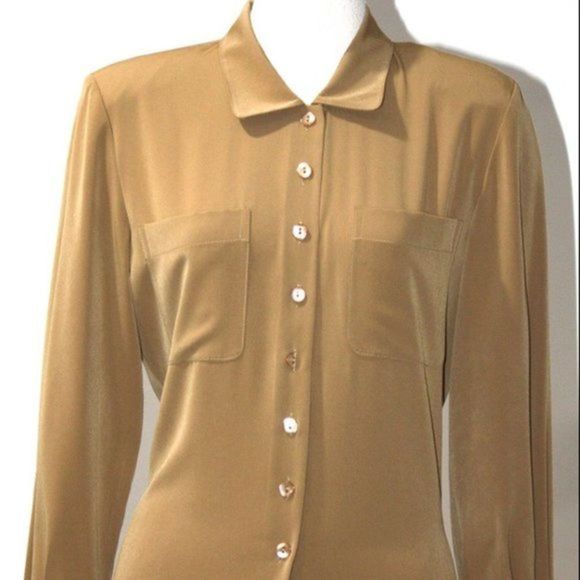 Jaeger Long Sleeve Button Down Shirt Size  6 - Picture 1 of 4